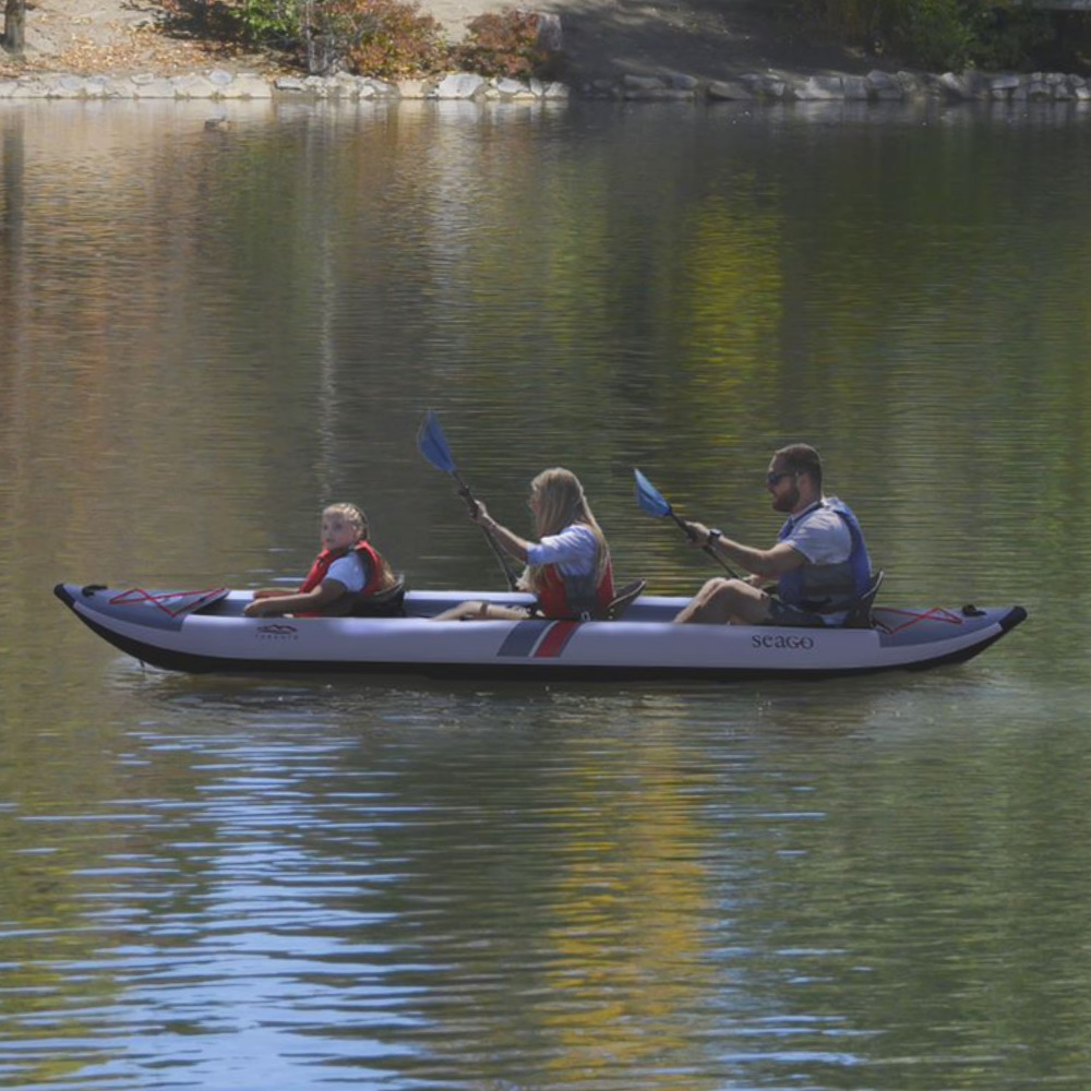 Toronto 3 Person Inflatable Kayak - Grey **DAMAGED BOX STOCK**